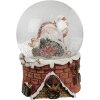Clayre & Eef 65769 Globo de nieve Papá Noel con música Ø 10x15 cm