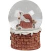 Clayre & Eef 65769 Globo de nieve Papá Noel con música Ø 10x15 cm