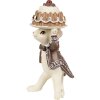Clayre & Eef 6PR3904GG Decoración Ratones con Pastel Set 2 5x5x11 5x5x10 cm