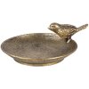 Clayre & Eef 6Y5663 Cuenco decorativo dorado estilo country 10x9x4 cm hierro