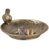 Clayre & Eef 6Y5663 Cuenco decorativo dorado estilo country 10x9x4 cm hierro