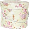 Clayre & Eef 66004 Sombrerera juego de 3 Ø 23/20/17 cm Floral Diseño Vintage