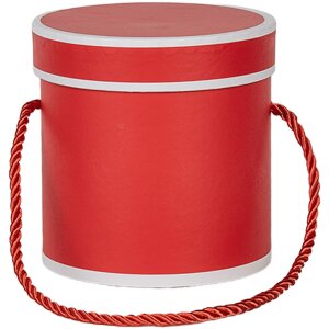 Clayre & Eef 66009R Caja Regalo Redonda Roja Ø...