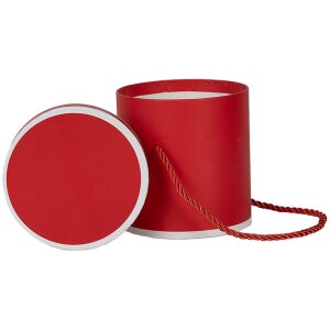 Clayre & Eef 66009R Caja Regalo Redonda Roja Ø...