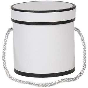 Clayre & Eef 66009W Caja de regalo blanca redonda...