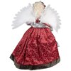 Clayre & Eef 50776 Decoración de Navidad Ángel Rojo Beige 50x30x65 cm