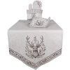 Clayre & Eef GTW44 Guante de horno motivo ciervo beige-marrón 18x30 cm