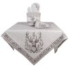 Clayre & Eef GTW44 Guante de horno motivo ciervo beige-marrón 18x30 cm