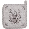 Clayre & Eef GTW45 Salvamanteles Algodón Beige Marrón 20x20 cm Estilo rústico