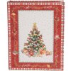 Clayre & Eef 65755 Juego de 3 cajas de almacenaje rojo-blanco 27x22x7 cm