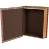 Clayre & Eef 65756 Juego de Cajas de Almacenaje Rojo Blanco 3 Tamaños Navidad MDF