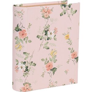 Clayre & Eef 66013P Caja forma libro rosa floral...