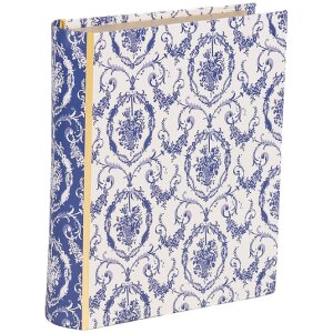 Clayre & Eef 66016 Caja Forma Libro Blanco Azul...