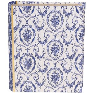 Clayre & Eef 66016 Caja Forma Libro Blanco Azul...