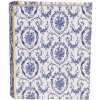 Clayre & Eef 66016 Caja Forma Libro Blanco Azul 17x14x5 cm Retro Vintage