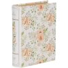 Clayre & Eef 66017 Caja Forma Libro Blanco Verde 17x14x5 cm