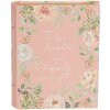 Clayre & Eef 66018 Caja Libro Forma Flores Rosa 17x14x5 cm