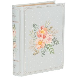 Clayre & Eef 66019 Caja Forma Libro Azul Rosa 17x14x5...