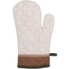Clayre & Eef LFJ44 Manopla de horno Beige Marrón 18x30 cm