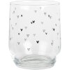 Clayre & Eef BHSGL0005 Vaso Corazón Transparente Ø 8x9 cm 300 ml