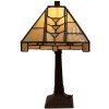 LumiLamp 5LL-5450 Lámpara de mesa Tiffany 23x23x38 cm E14 max 40W Beige