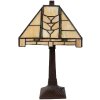 LumiLamp 5LL-5450 Lámpara de mesa Tiffany 23x23x38 cm E14 max 40W Beige