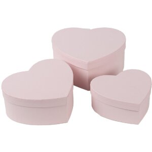 Clayre & Eef 66025 Estuche Corazón Rosa 3...