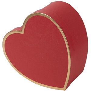 Clayre & Eef 66026 Cajas Corazón Rojo Set de 3...