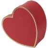 Clayre & Eef 66026 Cajas Corazón Rojo Set de 3 28x26x14 24x23x12 21x20x10 cm