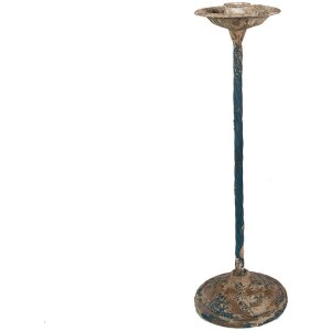 Clayre & Eef 6Y5659 Candelero Hierro Beige Ø...