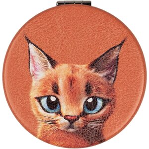 Juleeze JZSP0017 Espejo de mano motivo gato naranja...