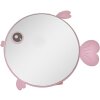 Juleeze JZSP0019 Espejo de mesa diseño pez rosa 21x20x4 cm metal cristal