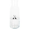 Clayre & Eef Jarra LBSGL0013 Vidrio 1000 ml motivo pájaro Ø 9x25 cm Transparente