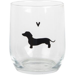 Clayre & Eef PWSGL0004 Vaso transparente Ø 8x9...