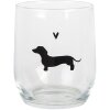 Clayre & Eef PWSGL0004 Vaso transparente Ø 8x9 cm 300 ml estilo campestre