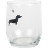 Clayre & Eef PWSGL0004 Vaso transparente Ø 8x9 cm 300 ml estilo campestre