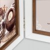 ZEP marco de fotos de madera Caen bicolor blanco marrón varios tamaños