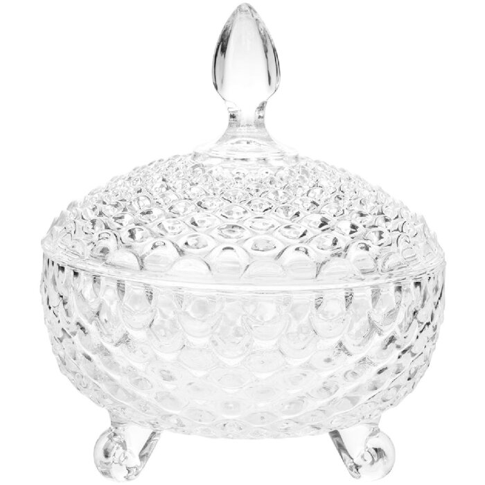 Clayre & Eef 6GL4997 Tarro con tapa Ø 17x19 cm