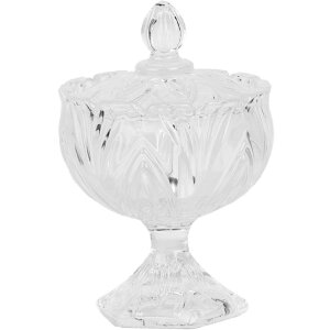 Clayre & Eef 6GL5002 Tarro con tapa Ø 10x15 cm