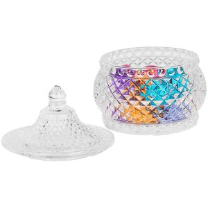 Clayre & Eef 6GL5004 Tarro con tapa Ø 10x11 cm