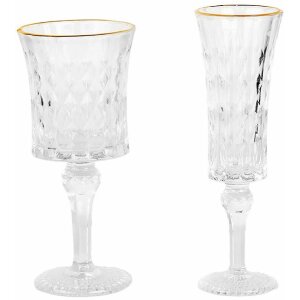 Clayre & Eef 6GL5012 Copa de vino transparente...