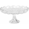 Clayre & Eef 6GL5013 Cuenco sobre pie vidrio transparente Ø 23x12 cm