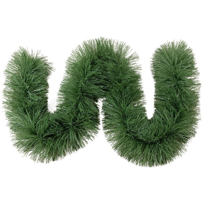 Clayre & Eef 65998 Guirnalda de Navidad verde Ø 15x200 cm plástico