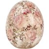 Clayre & Eef 6CE1920M Decoración Huevo Cerámica Beige Rosa Ø 10x12 cm