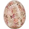 Clayre & Eef 6CE1920M Decoración Huevo Cerámica Beige Rosa Ø 10x12 cm