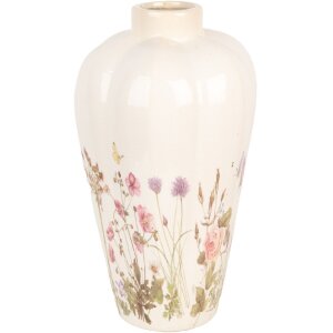Clayre & Eef 6CE1938L Jarrón Beige Rosa...