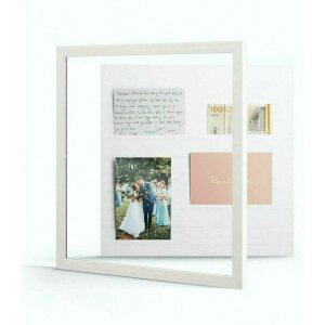 Deknudt S41VF1 Gallerina marco blanco 40x40 cm para...