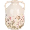 Clayre & Eef 6CE1947L Jarrón Beige Rosa Ø 16x22 cm Cerámica Estilo Campestre