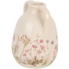 Clayre & Eef 6CE1947M Jarrón Cerámica Beige Rosa Ø 14x18 cm Estilo Campestre