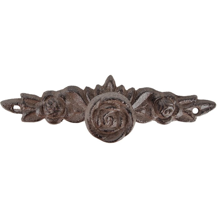 Clayre & Eef 6Y5646 Pomo de puerta marrón 4x4x14 cm hierro